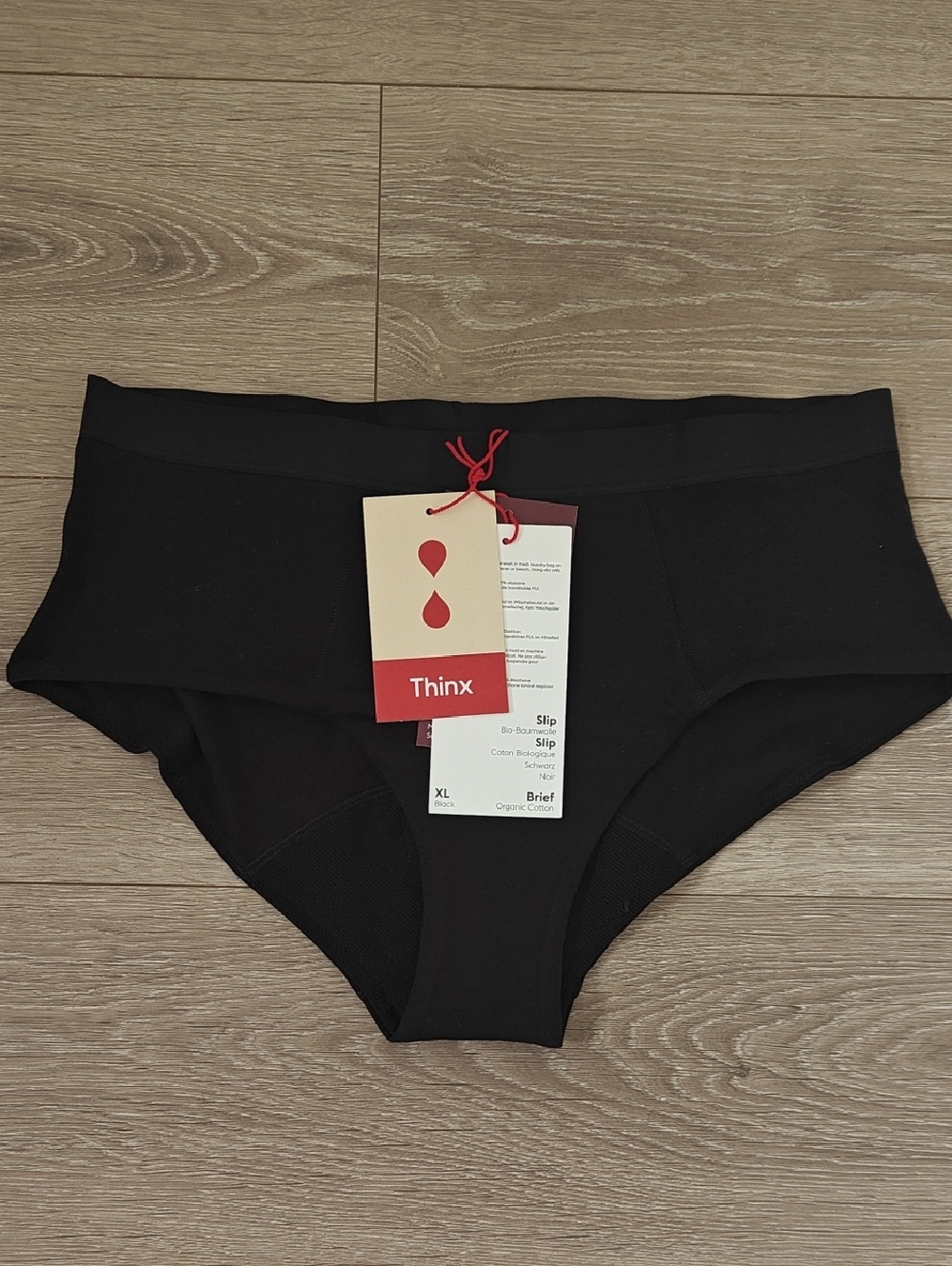 Thinx Black Leakproof Briefs with Branded Tag
